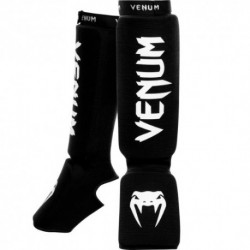 VENUM KONTACT ESPINILLERAS, UNISEX ADULTO, NEGRO/BLANCO, TALLA ÚNICA