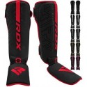 RDX ESPINILLERAS KICK BOXING PARA ARTES MARCIALES ENTRENAMIENTO, MAYA HIDE CUERO MUAY THAI ALMOHADILLAS PIERNAS, EQUIPO DE PR