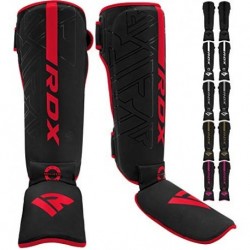 RDX ESPINILLERAS KICK BOXING PARA ARTES MARCIALES ENTRENAMIENTO, MAYA HIDE CUERO MUAY THAI ALMOHADILLAS PIERNAS, EQUIPO DE PR