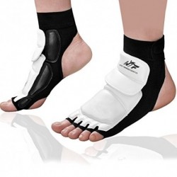 KITCHNEXUS TAEKWONDO PU PROTECTORES DE PIES KARATE PADS, TOBILLERA PARA ARTES MARCIALES, SACO DE BOXEO Y ENTRENAMIENTO