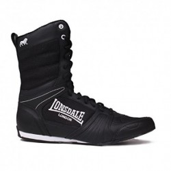 LONSDALE HIGH-END BOXING BOOTS - BLACK AND WHITE UK 11 - EU 46