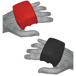 DYNAMIX ATHLETICS GEL KNUCKLE GUARDS - CHEVILLE ÉLASTIQUE POUR LES BANDAGES DE BOXE NOIR