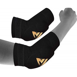 RDX - CODER per MMA, DEPORTI CONTATTI, MUSCULAZIONE O TENDINITIS, COLOR NEGRO, TAMAÑO L