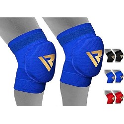 RDX RODILLERA DE BOXEO, CROSSFIT Y ARTES MARCIALES MIXTAS, MANTIENE LOS LIGAMENTOS DE LA RODILLA, COLOR AZUL, TAMAÑO MEDIUM