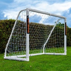 FOOTBALL FLICK - UPVC FOOTBALL GOAL WITH 70 MM THICK POSTS TREATED WITH UV SIZES: 6 X 4, 8 X 4, 8 X 6, 12 X 6