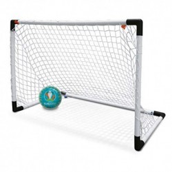 MONDO TOYS-UEFA - MINI FOOTBALL GOAL FOR CHILDREN WITH EURO 2020 BALLOON NETWORK INCLUDED-28581, WHITE COLOR, 28581