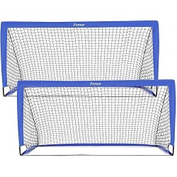 FEMOR PORTABLE FOOTBALL GAME FOR CHILDREN, 2-SET FOLDING FOOTBALL CAGE, QUICK TO INSTALL, IDEAL FOR COACHING