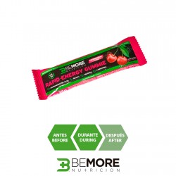 FAST +ENERGY GUMMIE BAR CON TAURINA. SENZA ALLERGENI. SAPORE DI CILIEGIA.