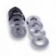 DISCO OLÍMPICO BUMPER MINI - JUEGO DE 8 DISCOS (2x0,25kgs + 2x0,5kgs + 2x0,75kgs + 2x1kg)