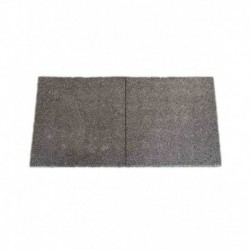 LOSETA 1000X500X40 MM NEGRO GRANULADO GRUESO SIN PUZZLE NI HUEVERA