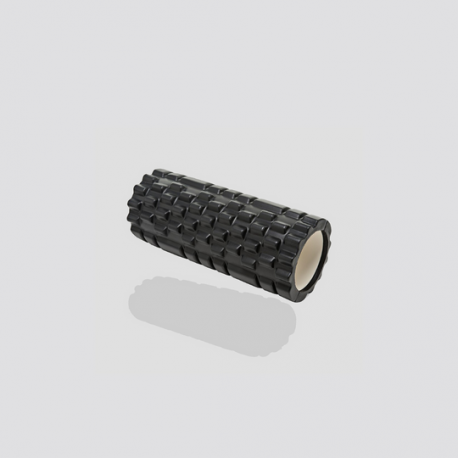 RODILLO HUECO DE 33 CM NEGRO  EVA Y ABS PARA MASAJES PROFUNDOS
