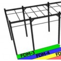 JAULA CENTRAL CON MONKEY PARA CROSSFIT - 3 MTS - RACKS Y DOMINADAS