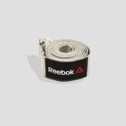 CINTURÓN DE YOGA BEIGE REEBOK - SOPORTE Y FLEXIBILIDAD EN TUS POSTURAS