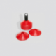 PACK 50 MINI CONOS ROJOS - DELIMITACIÓN Y ENTRENAMIENTO DEPORTIVO