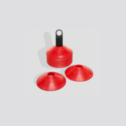 PACK 50 MINI CONOS ROJOS - DELIMITACIÓN Y ENTRENAMIENTO DEPORTIVO