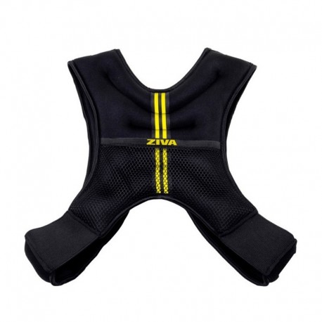 CHALECO LASTRADO ZIVA CLASSIC NEGRO 10 KG  RESISTENCIA Y FUERZA