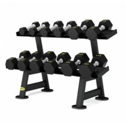 ZIVA PERFORMANCE SOPORTE DE MANCUERNAS HEXAGONALES 2 ALTURAS PARA 6 PARES