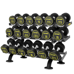 ZIVA PERFORMANCE SOPORTE DE MANCUERNAS REDONDAS 3 ALTURAS PARA 9 PARES