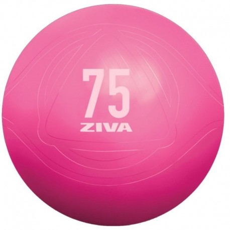 ZIVA CHIC FITBALL 75CM ROSA ANTIEXPLOSIÓN INCLUYE INFLADOR