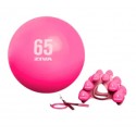 ZIVA CHIC KIT DE WELLNESS ROSA - COMBA, FITBALL Y KIT DE MANCUERNAS