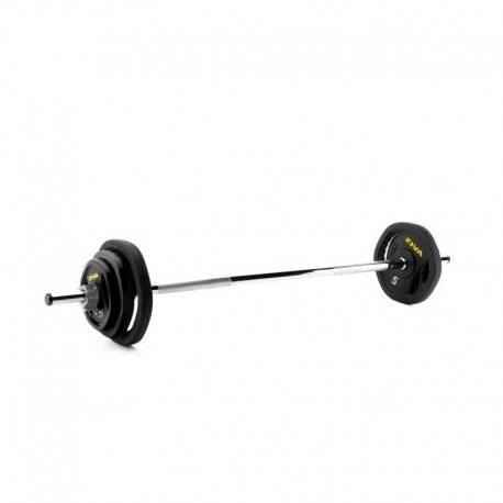 JUEGO DE BARRA CON PESAS PERFORMANCE STUDIO ZIVA 19.5 KG PARA GIMNASIO