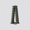 JUEGO DE MANCUERNAS DE GOMA VIRGEN 1-10 KG CON RACK  110 KG TOTAL