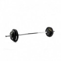 JUEGO BODY PUMP ZIVA 19.5KG  DISCO RPEU + BARRA CROMADA PROFESIONAL