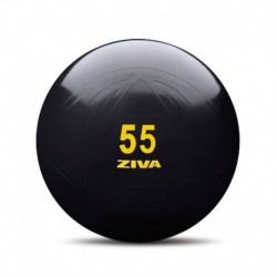 ZIVA FITBALL CLÁSICO NEGRO 55CM PARA GIMNASIA Y PILATES