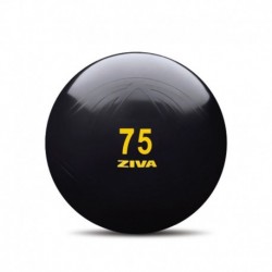 ZIVA FITBALL CLÁSICO NEGRO 75CM PARA GIMNASIA Y PILATES