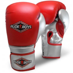 GUANTES ENTRENAMIENTO BOXEO FITNESS RB SILVER PUNCH
