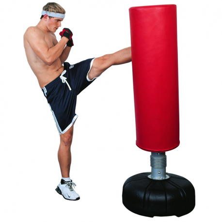 SAC DE BOXE AVEC BASE - MAX - 175 CM - ROUGE