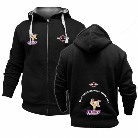 SUDADERA DE KICK BOXING CON CREMALLERA FKBCV