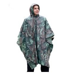 Poncho vinilo woodland