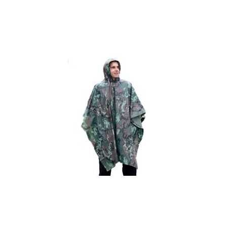 Poncho vinilo woodland