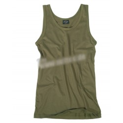 T-shirt sans manches vert olive