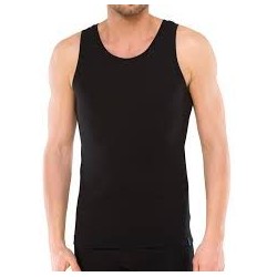 Black sleeveless shirt