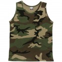 Chemise sans manches camouflage