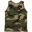 Shirt without sleeves camouflage