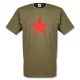 T-Shirt net star olive