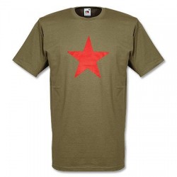 Camiseta RED STAR verde oliva
