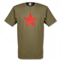 Camiseta RED STAR verde oliva