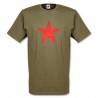 T-shirt net star olive