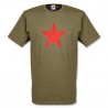 T-Shirt net star olive