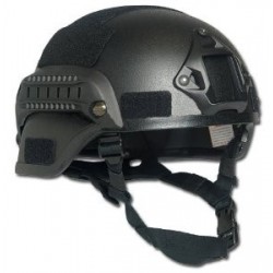 Casco de combate MICH 2000 NVG Mount and Siderail negro