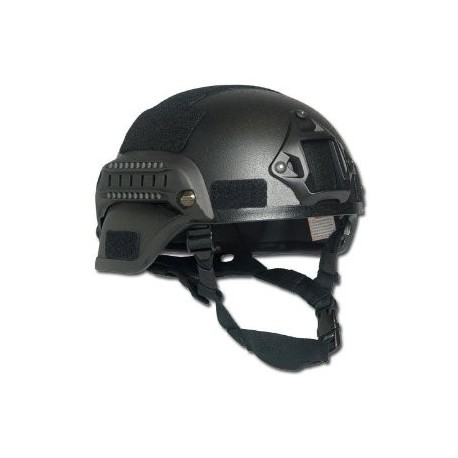 Casco de combate MICH 2000 NVG Mount and Siderail negro