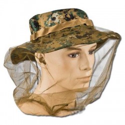 Mosquitera para sombrero anti mosquitos