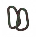 Screw carabiner in d camouflage 6 cm