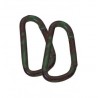 Screw carabiner in d camouflage 6 cm