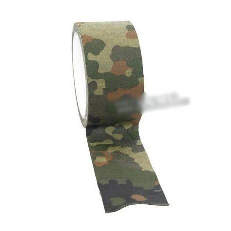 Cinta de tela de camuflaje flecktarn 10 m