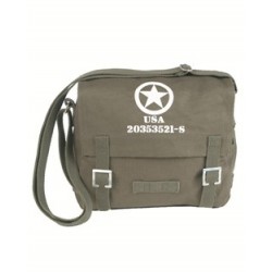 Bread bag bw green olive allied star